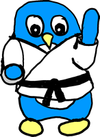 Little Blue perparing to strike with the right arm